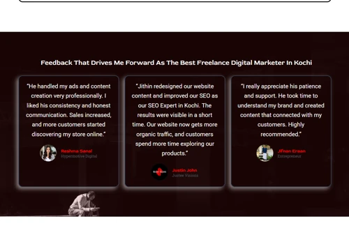Digital Marketing Portfolio Website Design