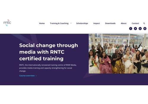Website for International training center