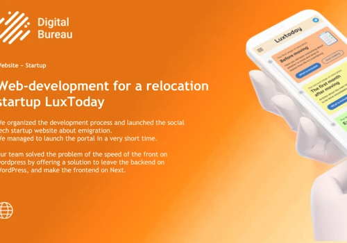 Web-development for relocation startup LuxToday