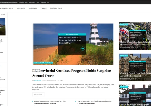 High-Credibility Website for a Migration Brand