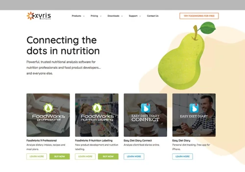 XYRIS ECOMMERCE WEB DESIGN CUSTOM ILLUSTRATION