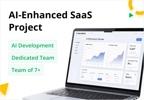 Dedicated Team of 7+ People for AI-Enhanced SaaS