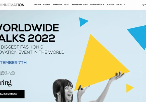 Fashinnovation web design