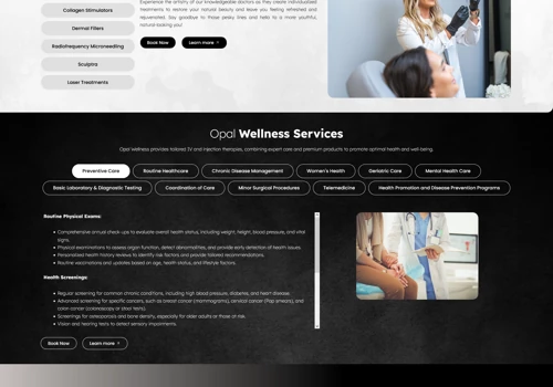 Opal Wellness Center | Web Development