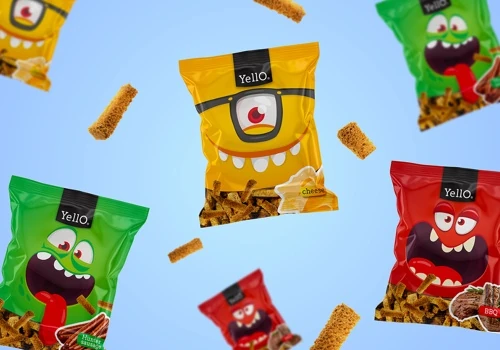 Minim Design Creative Packaging For Yello Snacks