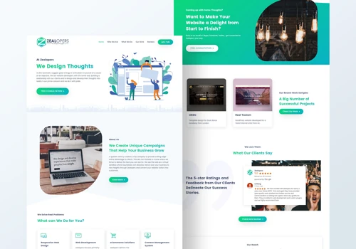 Web Design Agency Home / Landing Page Design