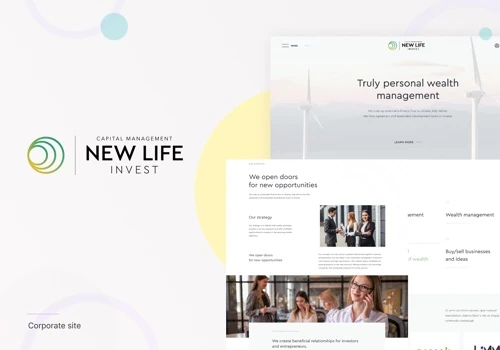 New Life Invest - Corporate site web development