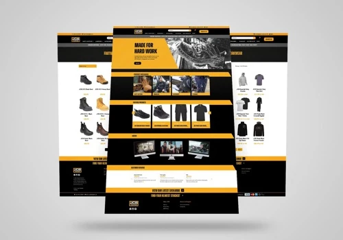JCB Workwear Ecommerce Website Design & Build