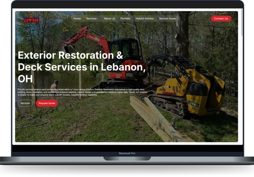 Cowboy Property Restoration Website and Local SEO