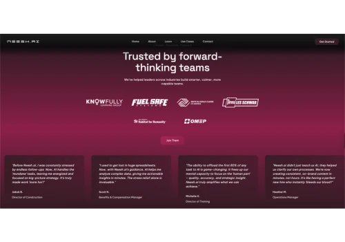 Website for AI Consulting Firm