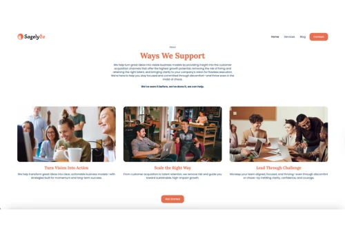 Website for Leadership Consulting Business