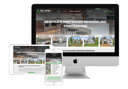 All Vital Construction - Custom Website Design/Development