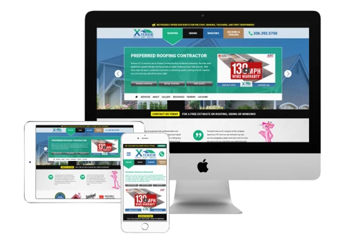 Xterior LLC. Roofing Contractor - Custom Website Design/Development
