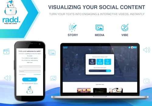 Radd Video maker website