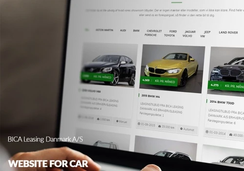 Website Development for Leasing Company