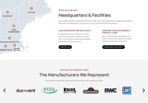 J&K Sales Website Design - Manchester, NH