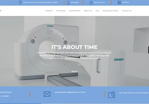 Marin PET/CT Website