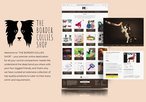 Online store of equipment for medium and large dog