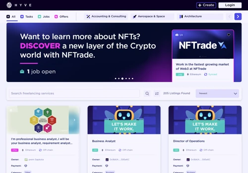 Decentralized freelancing platform