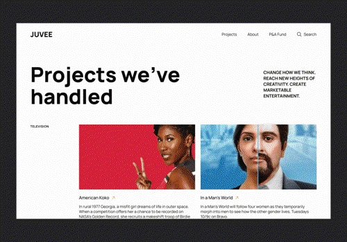 Juvee Productions: Website Redesign