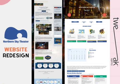 Northern Sky Theater Branding and Website Redesign
