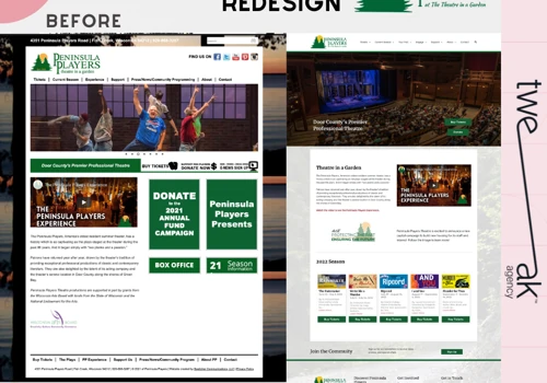 Peninsula Players Theatre Website Redesign