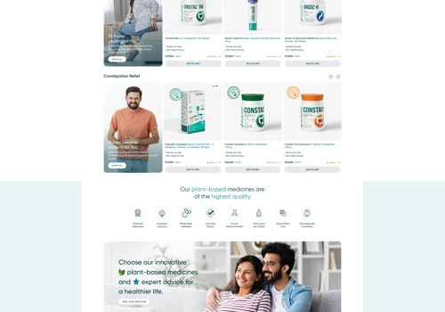 Custom website for the Medical brand: Healing Hand