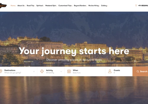 Travel Website Development