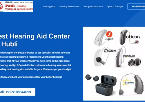 Hearing Aid Center Website