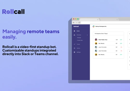 Rollcall - managing remote teams easily
