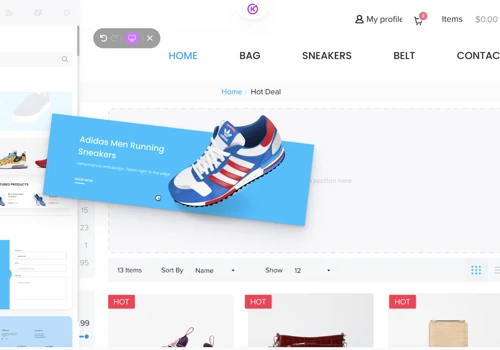 AI-powered no code ecommerce builder