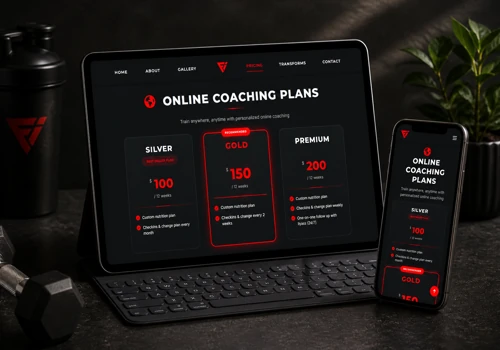 Fitness Coach Website & Client Portal — IlyassFit