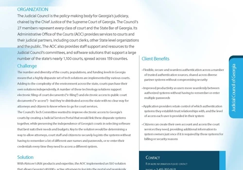 Georgia Courts Portal SSO
