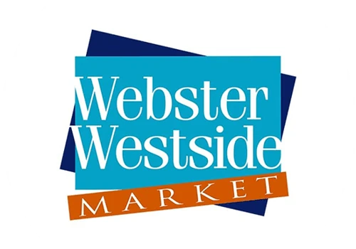 Retail logo design for Webster Westside Market