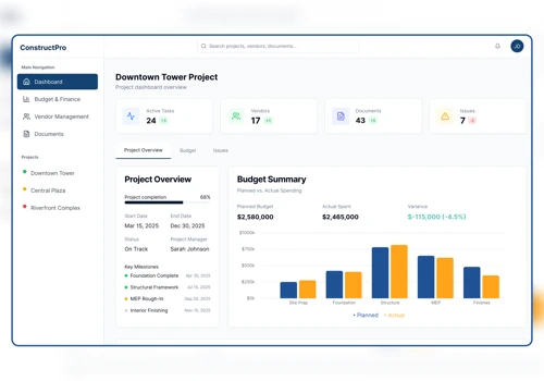 Construction Project Management with Automation