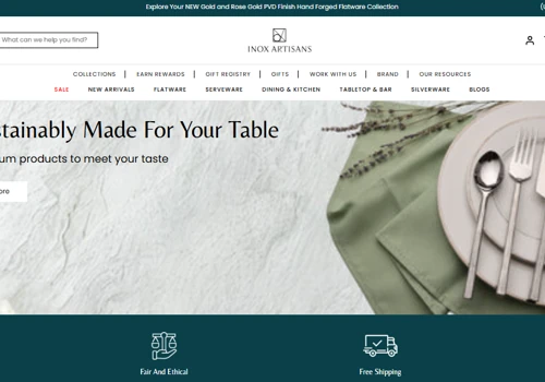 Website Designing Of INOX Artisans.
