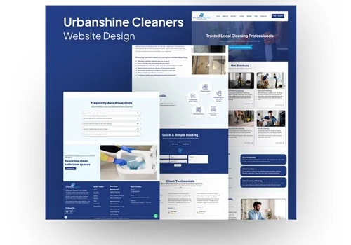 UrbanShine Cleaners Website Design