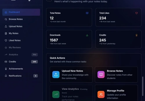 Notezy — Scalable Student Notes Sharing Platform
