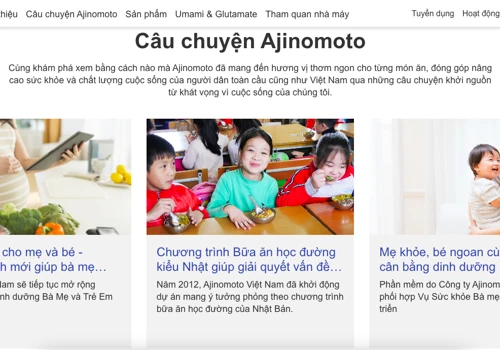 Ajinomoto Vietnam Website