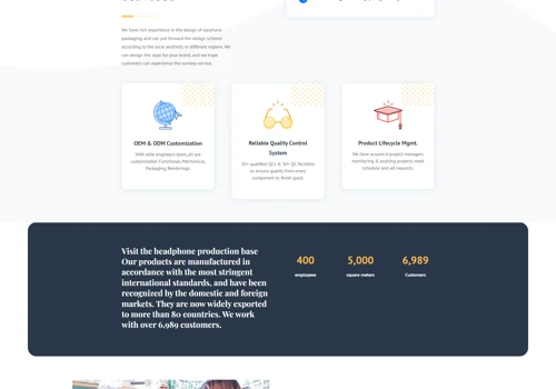 Headphone Factory Website Redesign