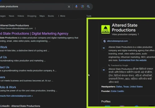 Google Knowledge Panel