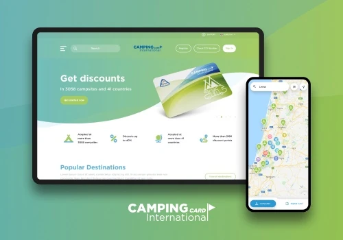 B2C web portal Camping Card International