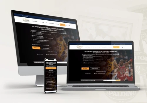 Powers Sports Memorabilia E-commerce Website