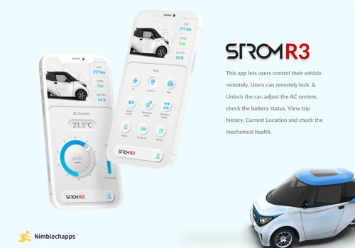 Strom Motors EV Mobile App Development