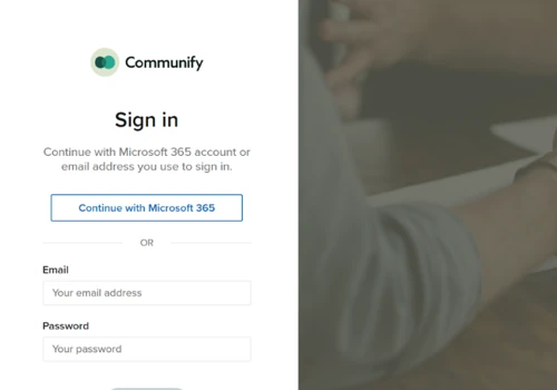 Communify Admin panel for data management