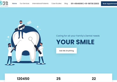 Designed & Developed a Dental Clinic Website