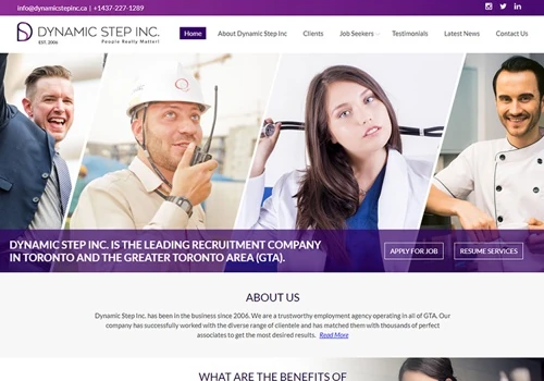 Dynamic Step Inc employment agency in Canada.