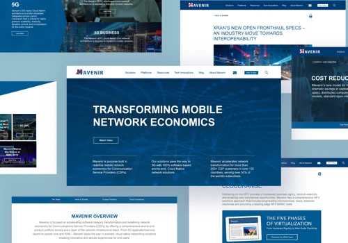Mavenir Website Design