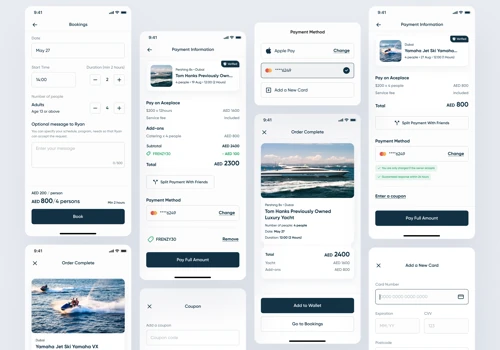Web & Mobile App Design for a Renting Yachts