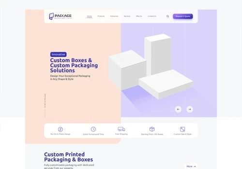 Custom Packaging Solutions Website